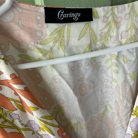 Kassatex cravings floral kimono kaftan maxi lounge wrap dress robe sz 2 large - Picture 3 of 10